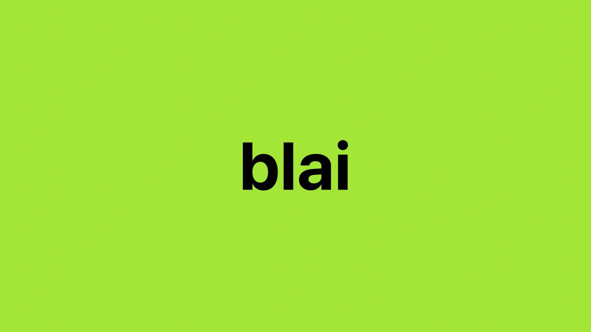 Blai — project frame 14