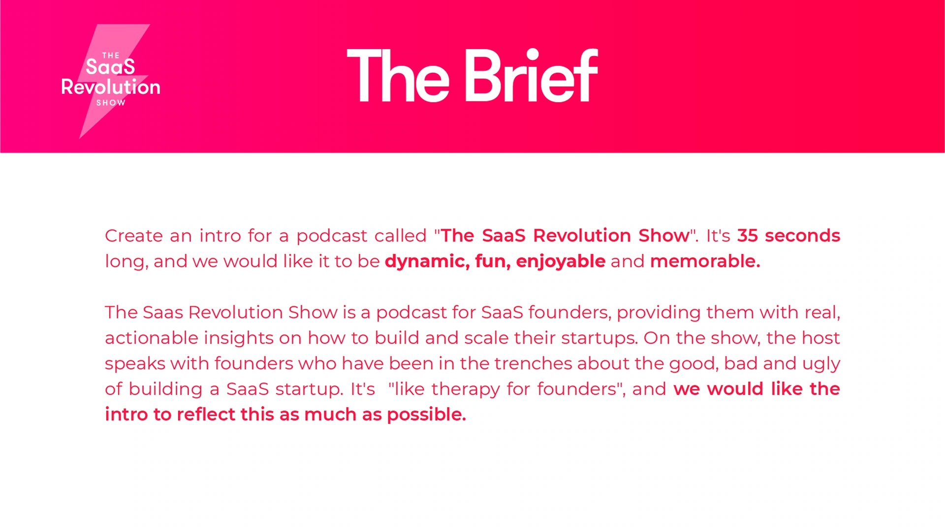 The SaaS Revolution — project frame 1