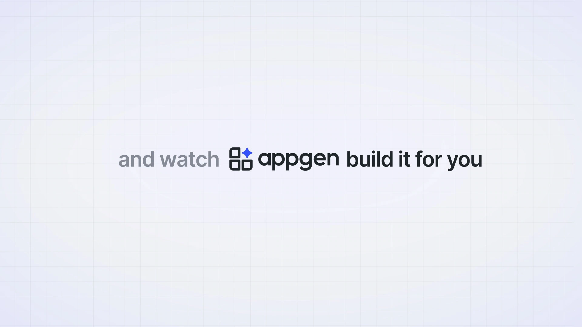 AppGen — project frame 5